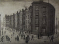 L S Lowry AUTHENTIC Print - Oldfield Road Dwellings - Textured Image with Fine Art Coating