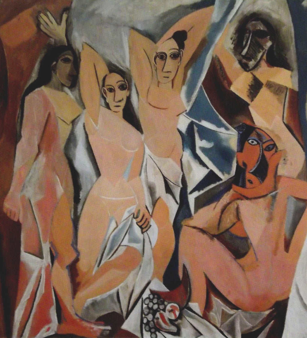 Pablo Picasso AUTHENTIC Print - Le Demoiselles d'Avignon -Textured Image with Fine Art Coating