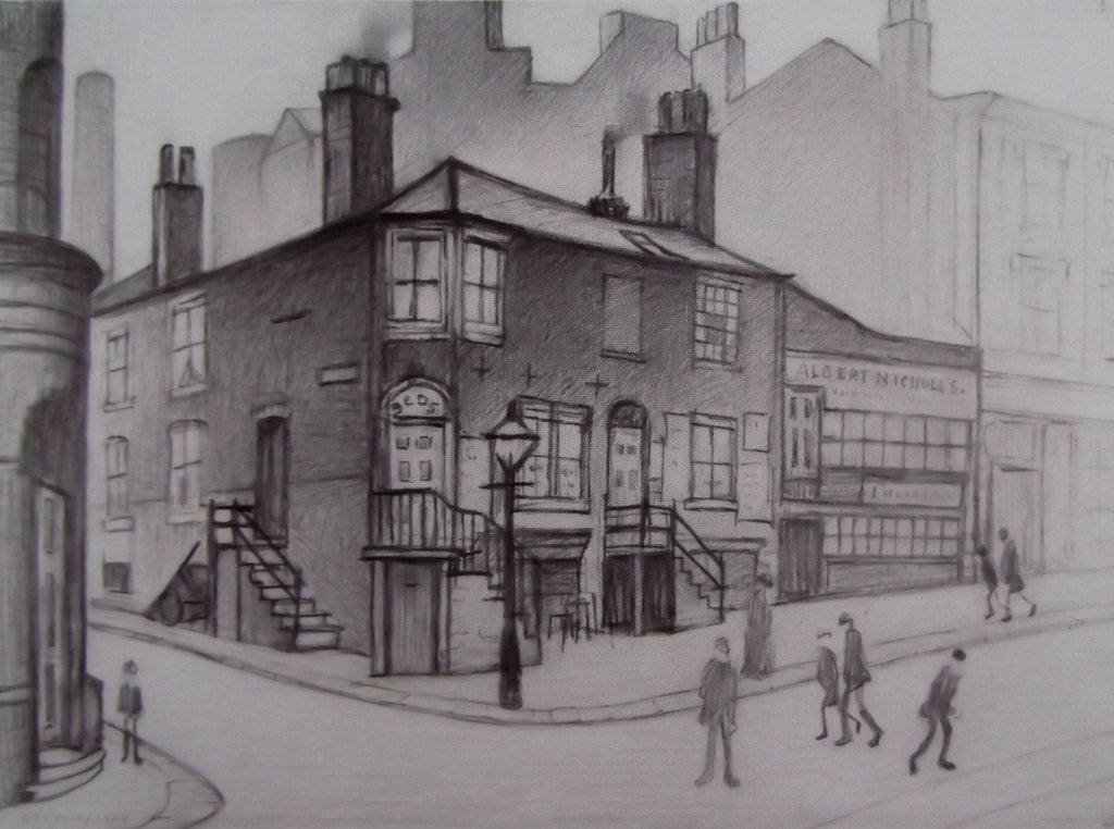L S Lowry AUTHENTIC Print - Great Ancoats Street - Textured Image with Fine Art Coating
