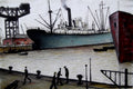 L S Lowry AUTHENTIC Print - Queens Dock GLASGOW - Textured Image with Fine Art Coating