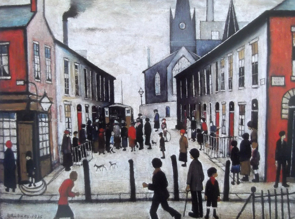 L S Lowry AUTHENTIC Print - FEVER VAN - Textured Image with Fine Art Coating