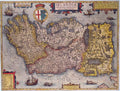 Antique AUTHENTIC Print - Ireland 1602 - Textured Image with Fine Art Coating