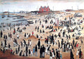 L S Lowry AUTHENTIC Print - THE SEASIDE - Textured Image with Fine Art Coating