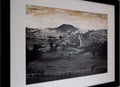 L S Lowry AUTHENTIC Print - BARGOED - Black Frame with Mount and Textured Image