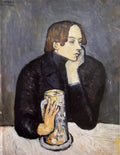 Pablo Picasso AUTHENTIC Print - Sabartes Glass of Beer - Textured Image with Fine Art Coating