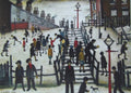 L S Lowry AUTHENTIC Print - THE PLAYGROUND - Textured Image with Fine Art Coating
