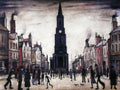 L.S. Lowry AUTHENTIC Print - Berwick Upon Tweed -  Textured Art Paper with Fine Art Coating