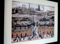 L S Lowry Print - Britain at Play - Black Frame with Mount and Textured Image