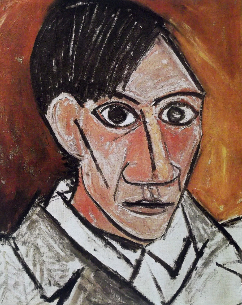 Pablo Picasso AUTHENTIC Print - Self Portrait - Textured Image with Fine Art Coating