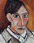 Pablo Picasso AUTHENTIC Print - Self Portrait - Textured Image with Fine Art Coating