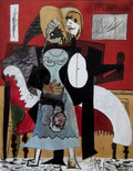 Pablo Picasso AUTHENTIC Print - THE LOVERS - Textured Image with Fine art Coating