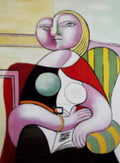 Pablo Picasso AUTHENTIC Print - READING - Textured Image with Fine Art Coating