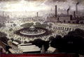 L S Lowry AUTHENTIC Print: Bandstand Peel Park - Textured Image with Fine Art Coating