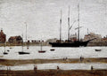L S Lowry AUTHENTIC Print - Rhyl Harbour - Textured Image with Fine Art Coating