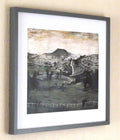 L S Lowry Art Print - BARGOED - Satin Grey Frame with White mount and Textured Image