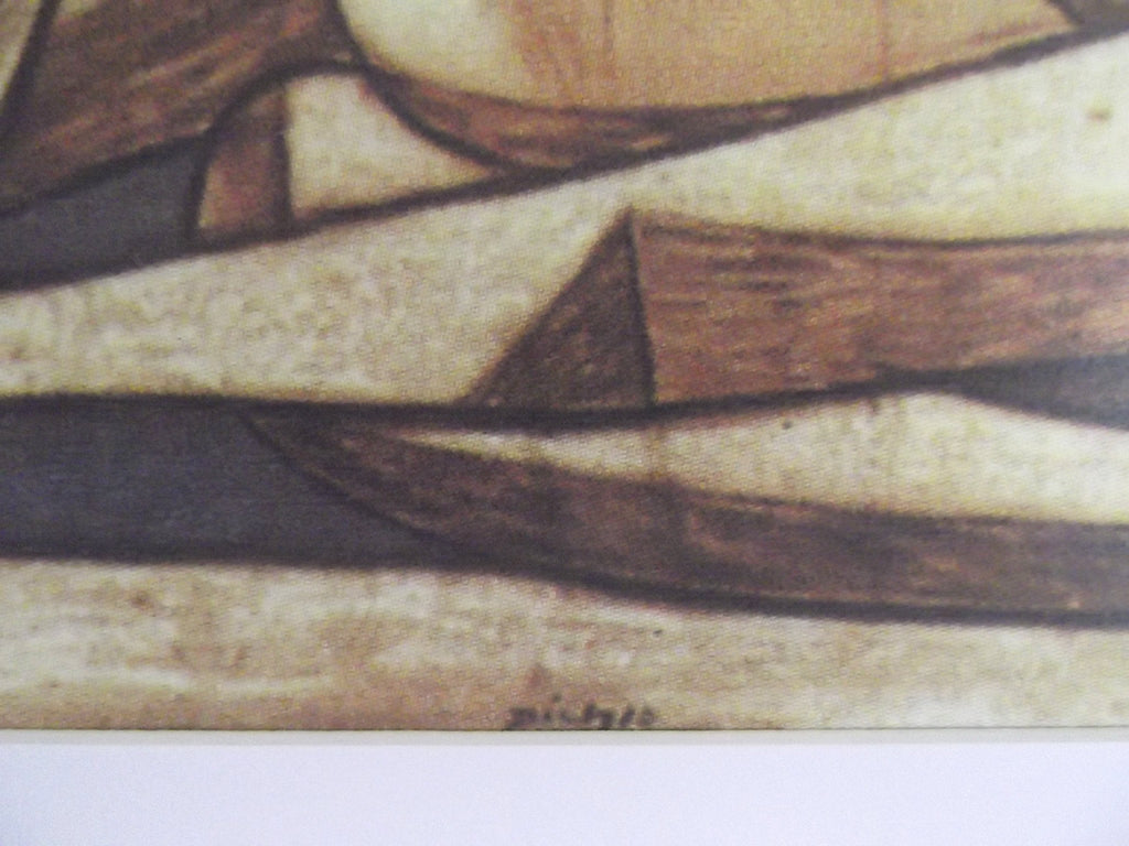 Pablo Picasso Art Print - Bathers with a Toy Boat - Satin Black Frame with White mount and Textured Image