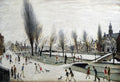 L S Lowry AUTHENTIC Print - Bourton On The Water - Textured Image with Fine Art Coating