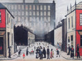 L S Lowry AUTHENTIC Print - Street Scene Pendlebury - Textured Image with Fine Art Coating