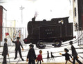 L S Lowry AUTHENTIC Print - Level Crossing - Textured Image with Fine Art Coating