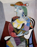 Pablo Picasso AUTHENTIC Print - SEATED WOMAN - Textured Image  with Fine Art Coating
