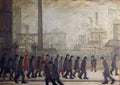 L S Lowry AUTHENTIC Print - Coming From Work – Textured Image with Fine Art Coating