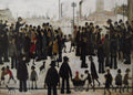 L S Lowry AUTHENTIC Print - Rival Candidates - Textured Image with Fine Art Coating